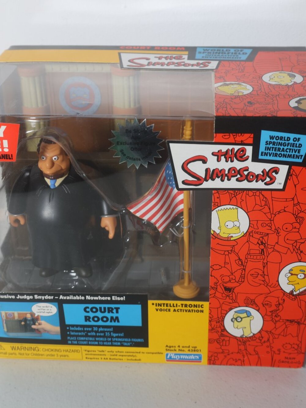 Court Room The Simpsons World Of Springfield Interactive Playset Judge Snyder